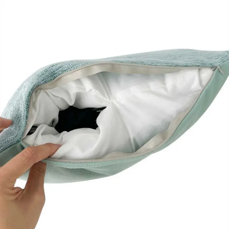 Electric heated throw pillow