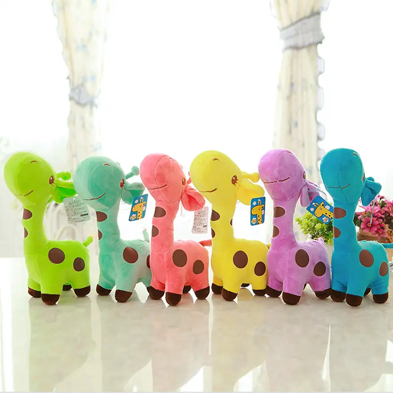 Cute Plush toy giraffe doll small gift wedding throw deer rag doll wedding game plush small dolls for children