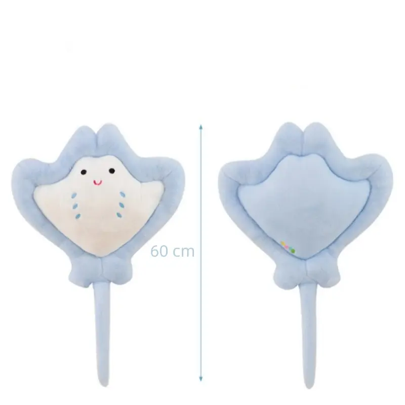 Manta ray animal pillow