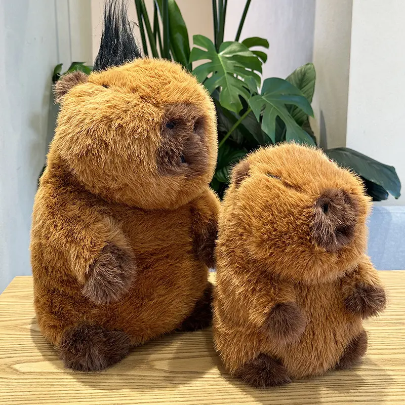 realistic capybara plush