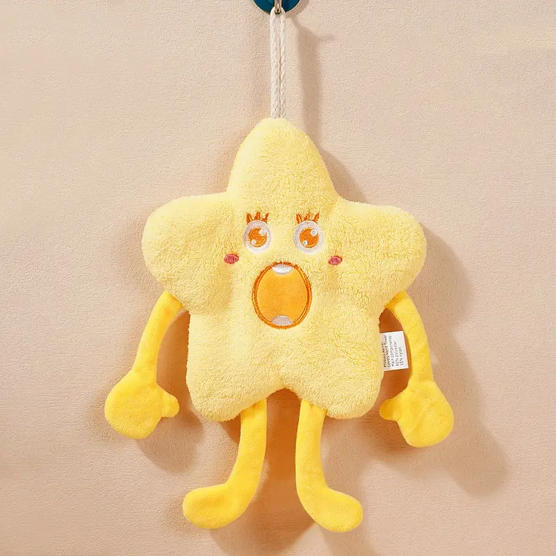 cartoon star hand towel