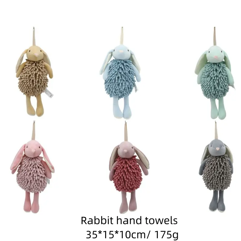Chenille hand towels