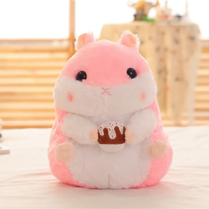 Adorable Hamster Plush Body Pillow Cute Hamster Plush Toy for Kids Children Xmas Birthday Gifts