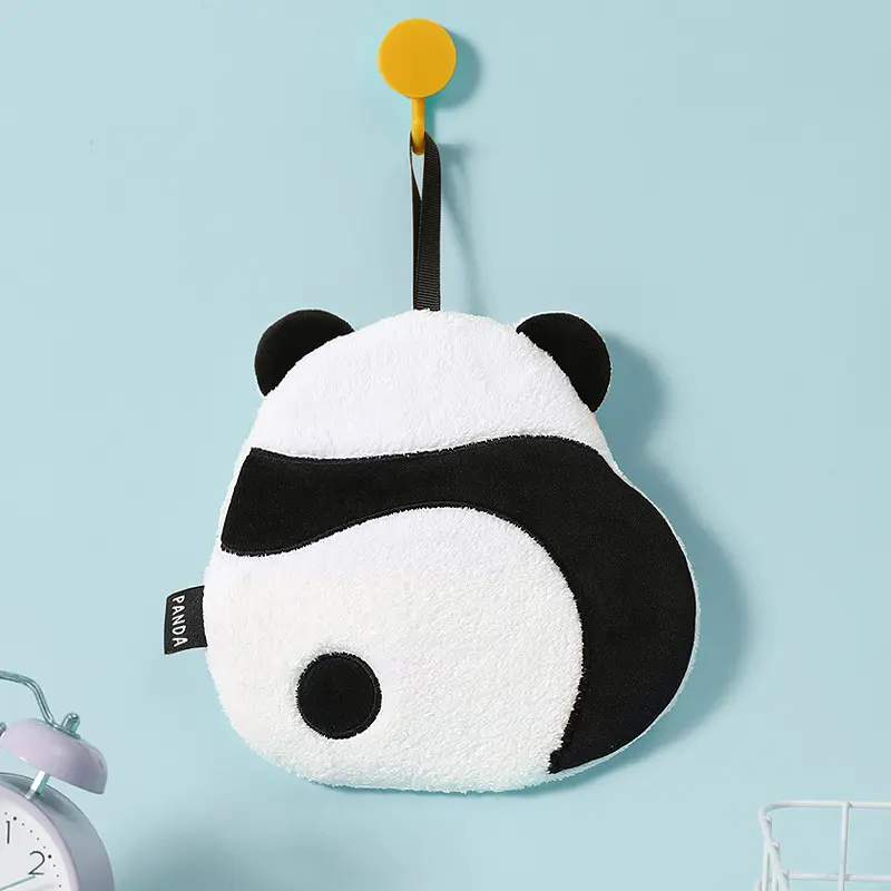 Panda hand towel (2)t42