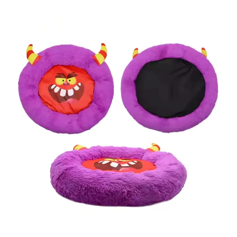 round pet bed