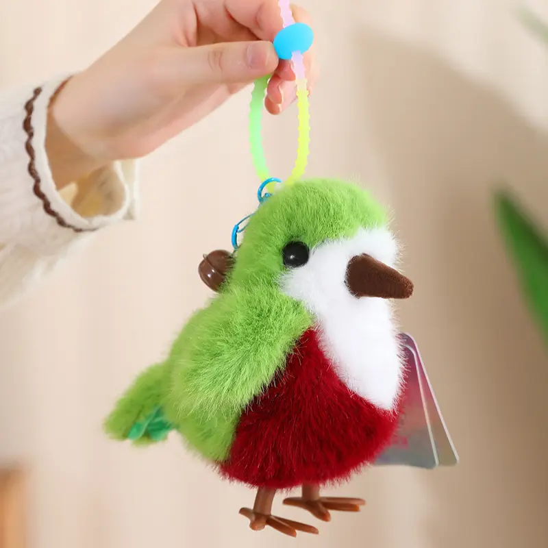 unique bird pendant keychain