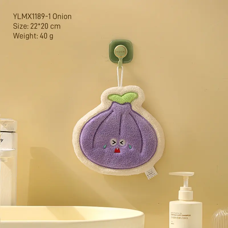 Vegetable shape hand towel