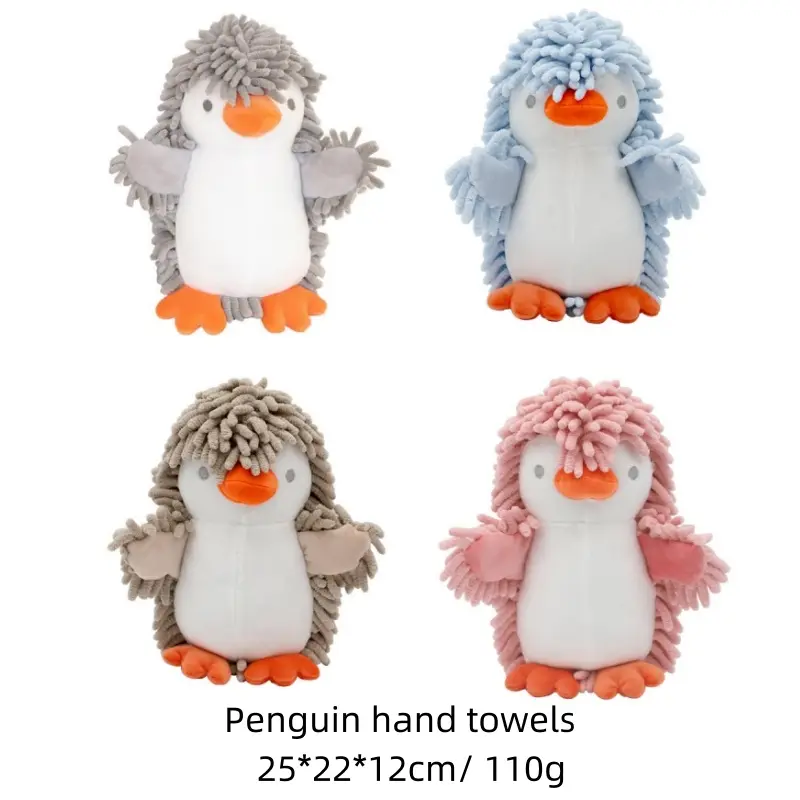 Penguin hand towels