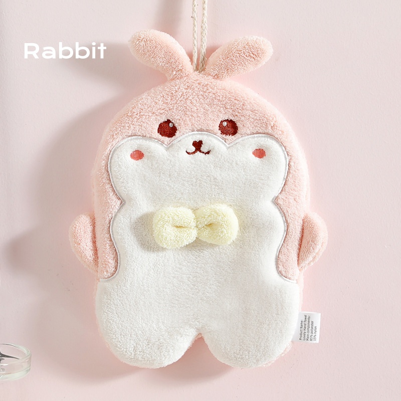 rabbit hand towel