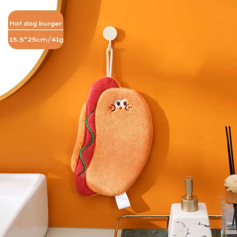 coral velvet kitchen towel