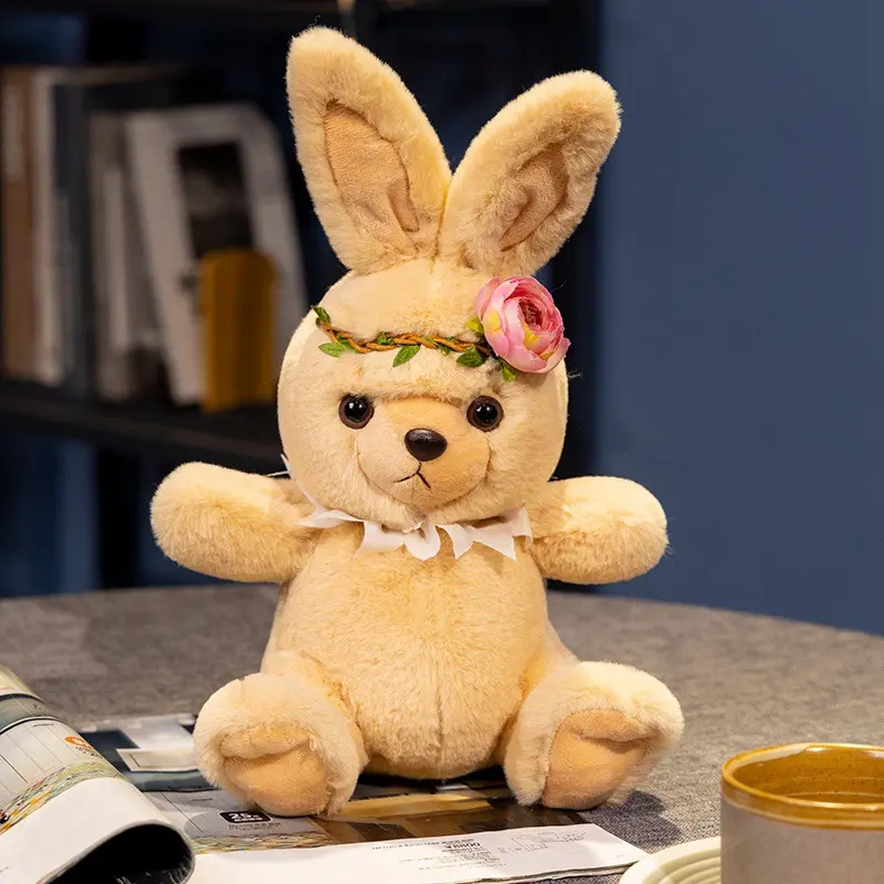 rabbit plush toy with garland