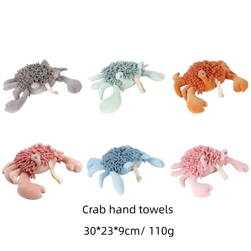 Crab hand towels