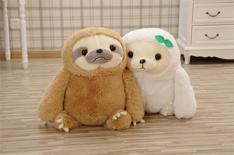 Customized ECO friendly plush sloth soft stuffed sloth toy made of RPET material