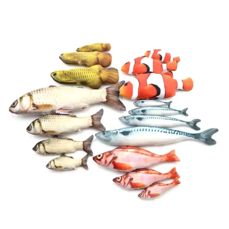 Realistic fish toy for cats