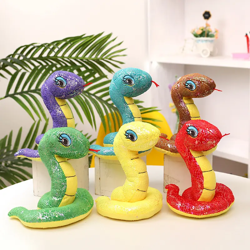 Sequin snake stuffed animal