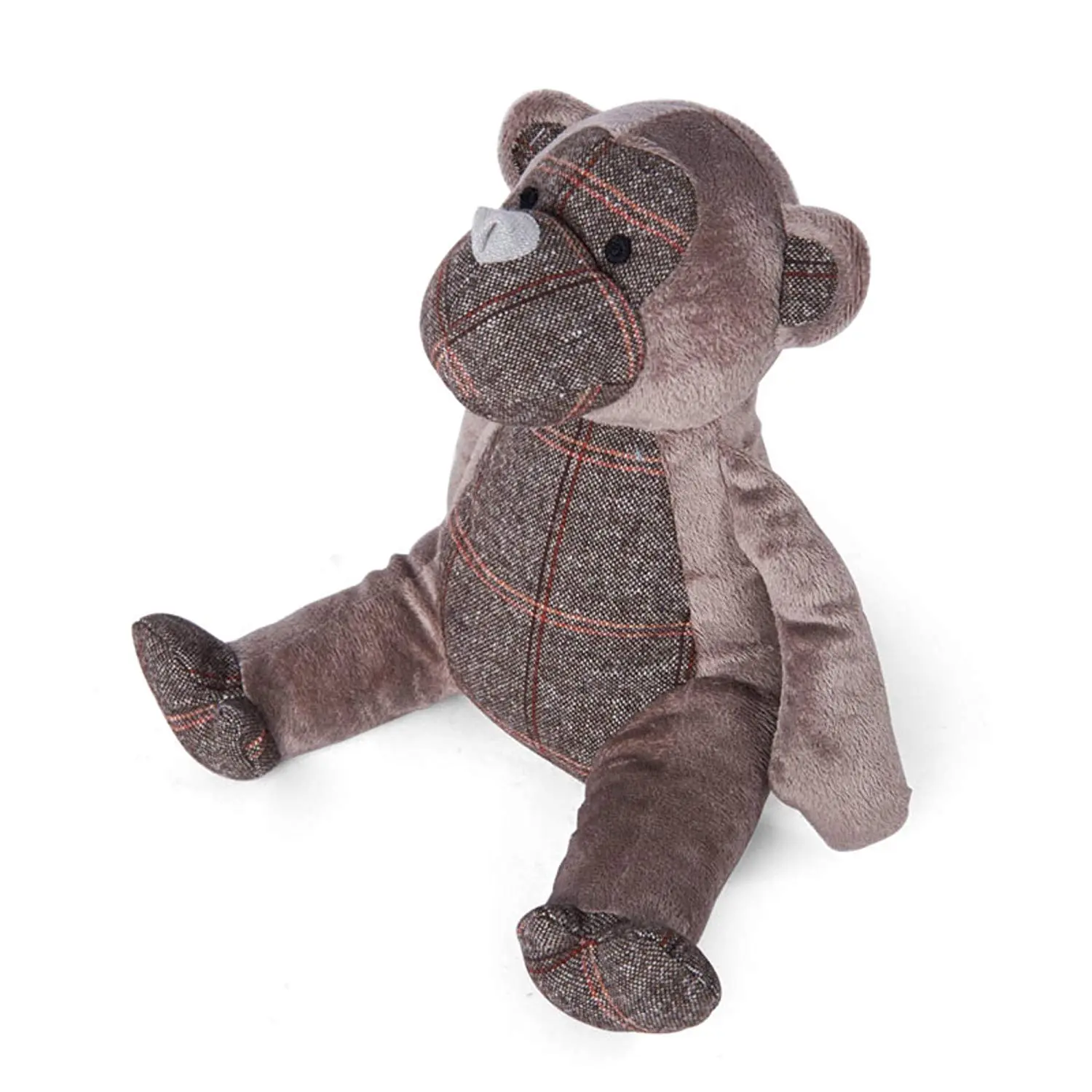 Monkey weighted internal fabric design and stuffed animal door stopper