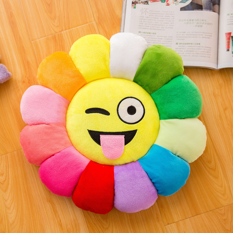 sunflower design floor cushion