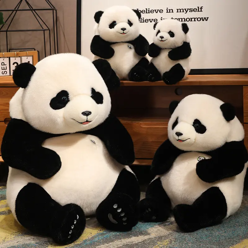 realistic panda plush