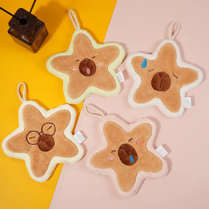Star shaped hand towel