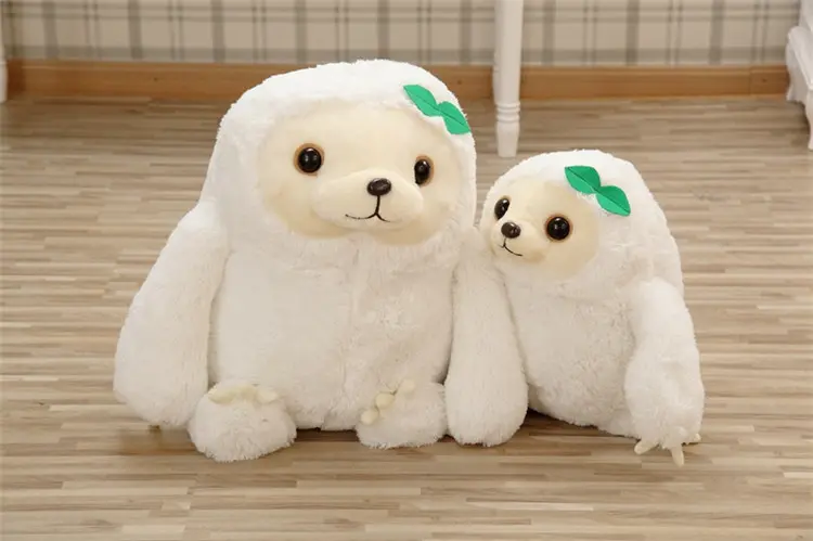 Customized ECO friendly plush sloth soft stuffed sloth toy made of RPET material