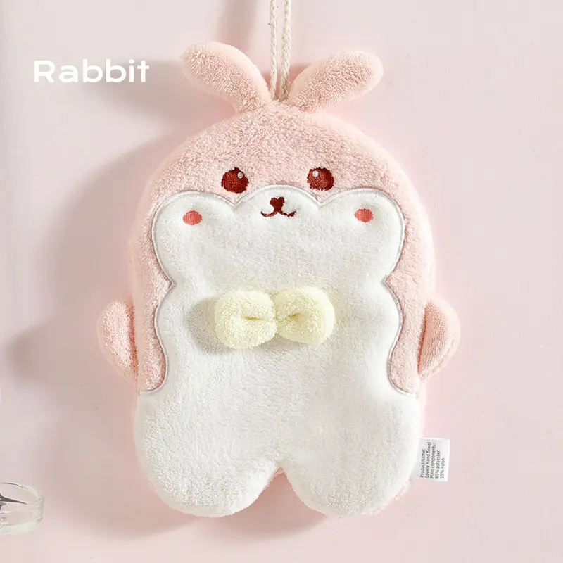 cartoon rabbit hand towel