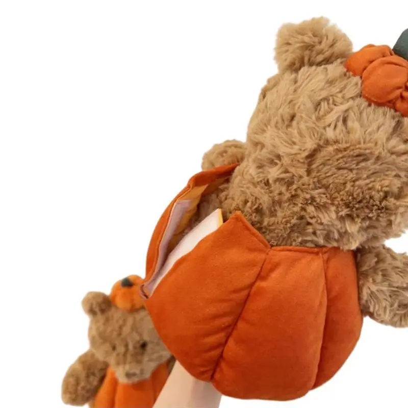 pumpkin bear plush toy