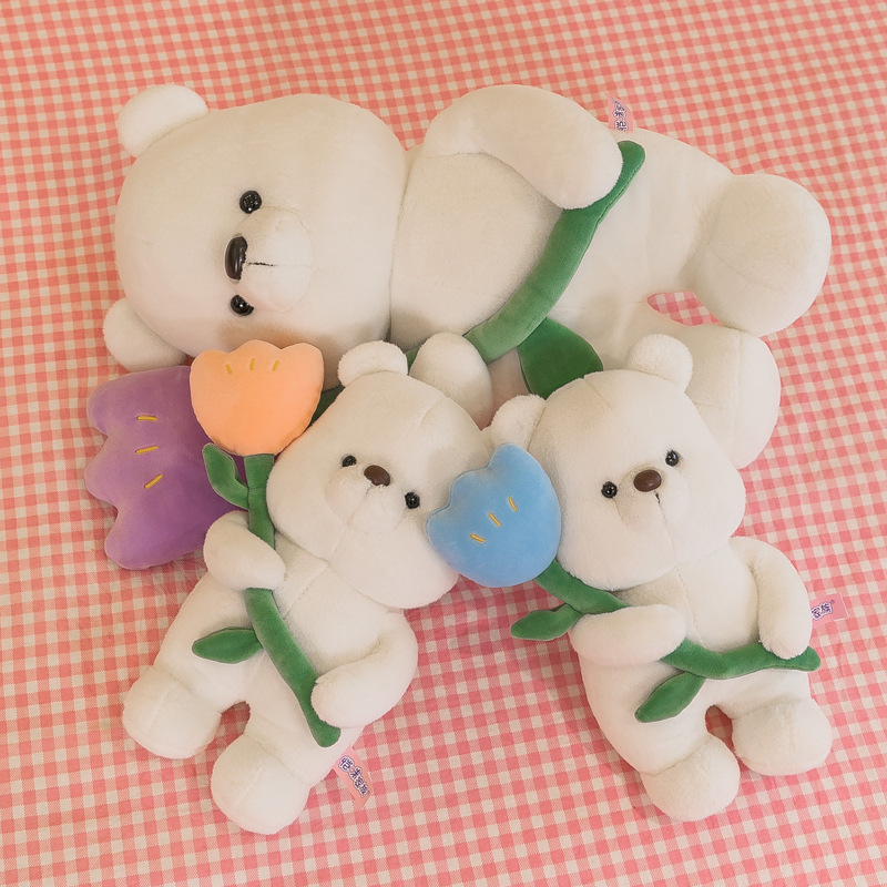Tulip bear plush toy