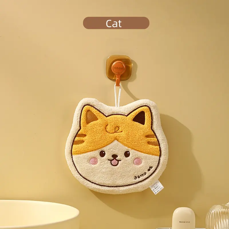 cartoon animal hand towel
