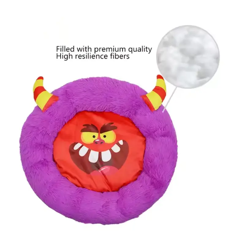 round pet bed